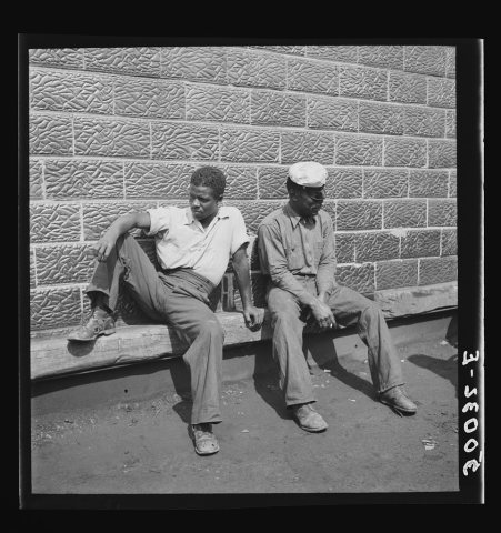 "Sittin' around" mining town. Osage, West Virginia