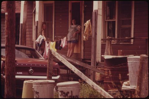 RAND, WV., WITH MUCH OF ITS POPULATION LIVING IN POVERTY, HAS MANY UNPAVED ROADS, SUBSTANDARD HOUSES, AND JUNKED AUTOMO…