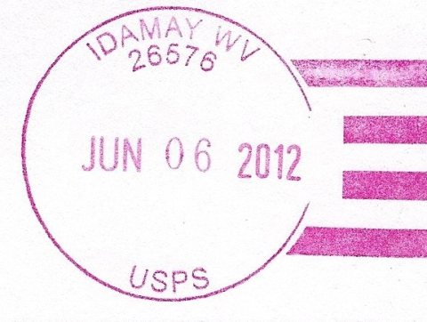 Idamay WV Postmark