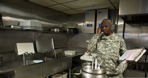 U.S. Army Capt. Kelvin Hart, a nuclear medicine science officer with the District of Columbia National Guard's 33rd Civ…