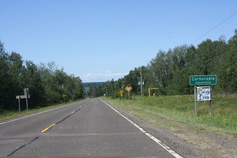 Cornucopia Wisconsin Sign WIS13