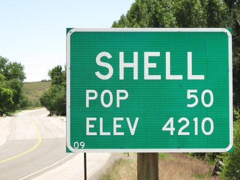 Shell Wyoming sign 6-23-2009