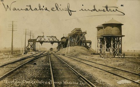 Pennsylvania Railroad Coal Docks and Water Tanks, 1914
