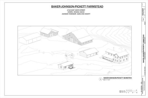 Baker-Johnson-Pickett Farmstead, 1715 East 236th Street