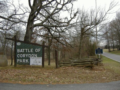 Corydon Battlefield entrance
