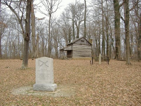 Corydon Battlefield cabin