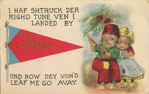 Greetings from Hebron, 1913