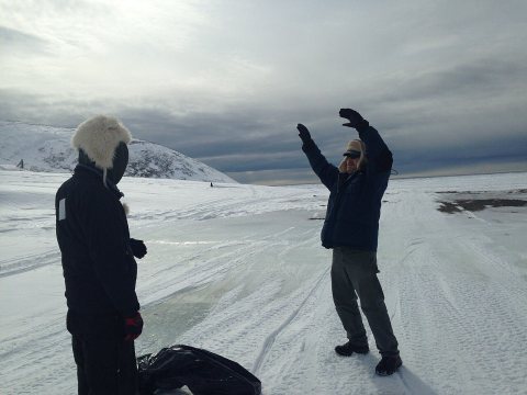Polar bear patrol training in