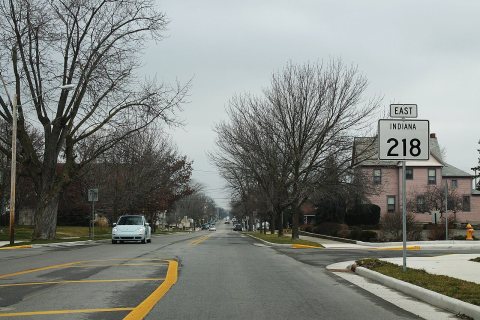 IN218 East Sign