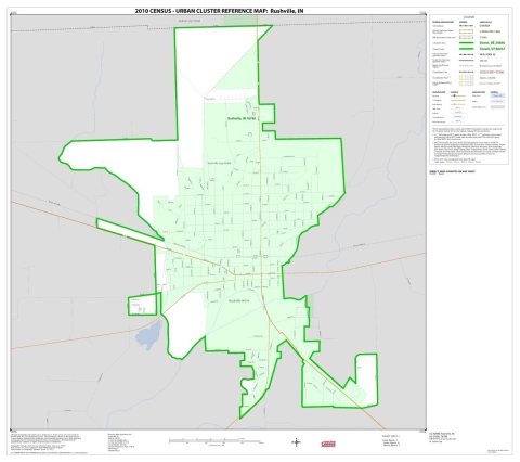 2010 Census Urban Cluster Reference Map for