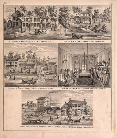 Atlas of Dearborn County, Indiana - to which is added a map of the state of Indiana, also an outline and rail road map …