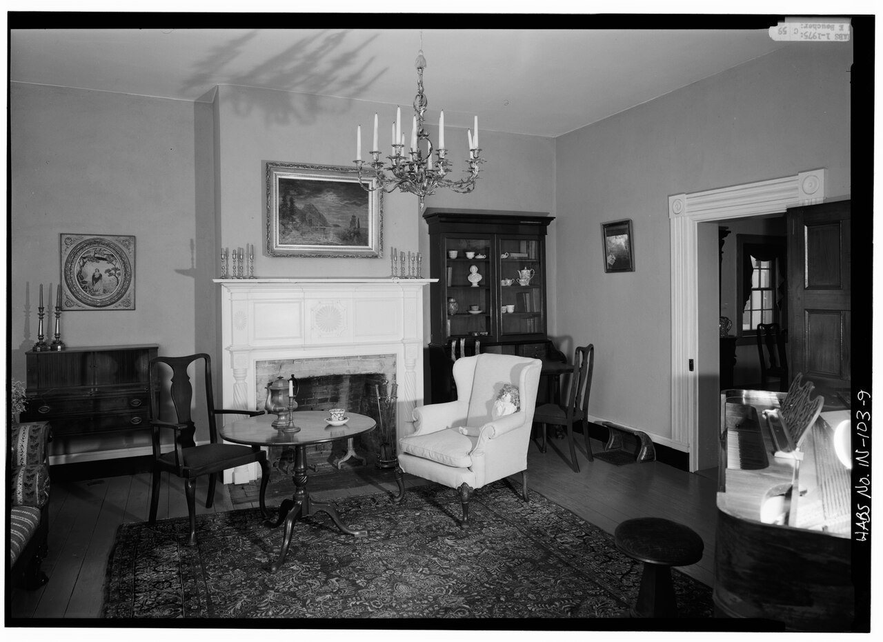 FORMAL PARLOR LOOKING WEST - Lantz House, 214 West Main Street