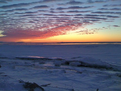 Sunrise Over the Bering Sea