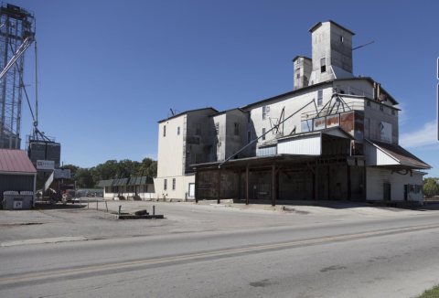 The Nappanee Farm Service grain elevator