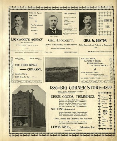 An illustrated standard atlas of Gibson County, 1899