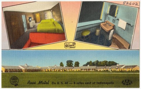 Ross Motel on U. S. 40 -- 8 miles east of Indianapolis (82602)