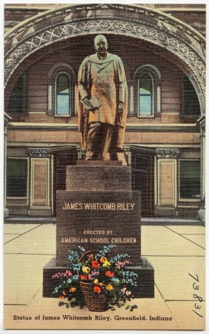 Statue of James Whitcomb Riley, Greenfield, Indiana (73831)