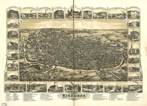 The city of Richmond, Indiana 1884