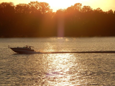 Ohio river sunset