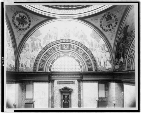 South side of courthouse rotunda