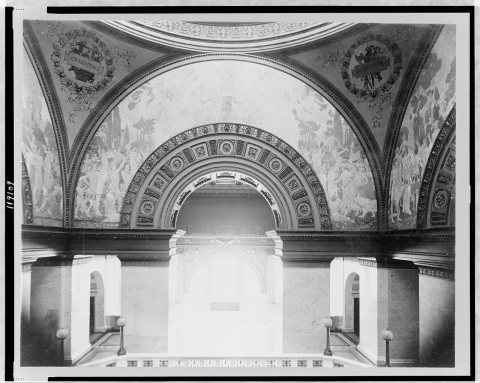 East side of courthouse rotunda