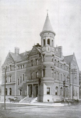 United States Court House and Post Office (Fort Wayne, Indiana, 1861) circa 1901