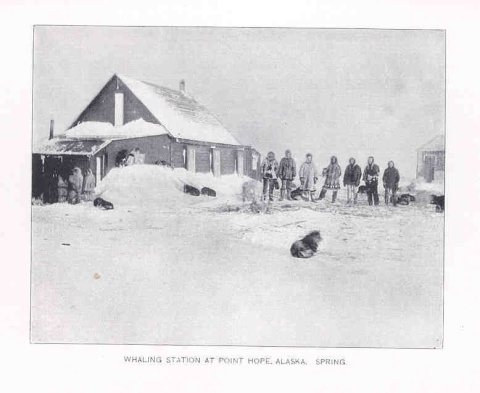 FMIB 35121 Whaling Station at Point Hope, Alaska Spring