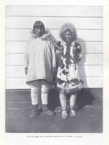 FMIB 35078 Native Man and Woman from Point Hope Village