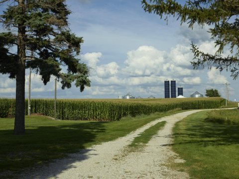 Dean and Julie Folkmann's hog farm in Benton County, near Newhall, Iowa
