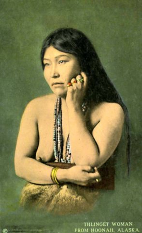 Tlingit woman from Hoonah, Alaska, circa 1905