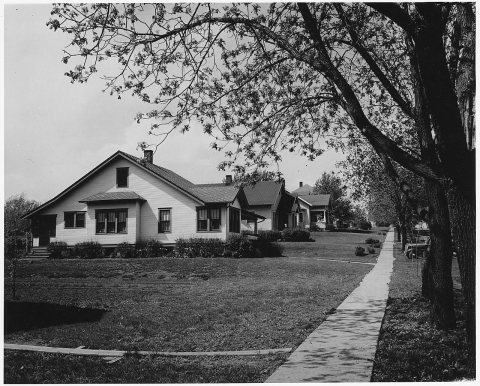 Shelby County, Iowa. Homes in the village are almost all comfortable and well-kept. Beyond this, the