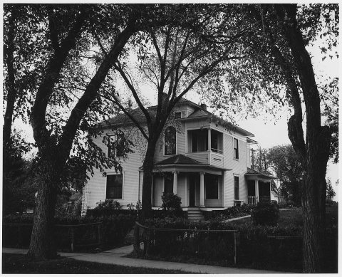 Shelby County, Iowa. Homes in the village are almost all comfortable and well-kept. Beyond this, the