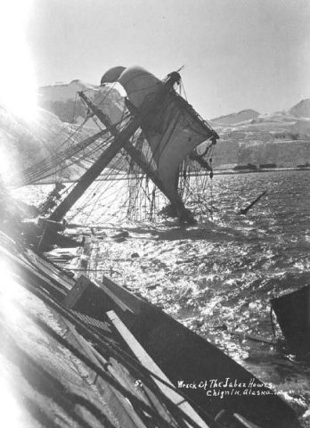 Wreck of the salmon cannery ship JABEZ HOWES, Chignik, 1911