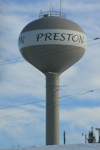 Preston Iowa 20090125 Water Tower