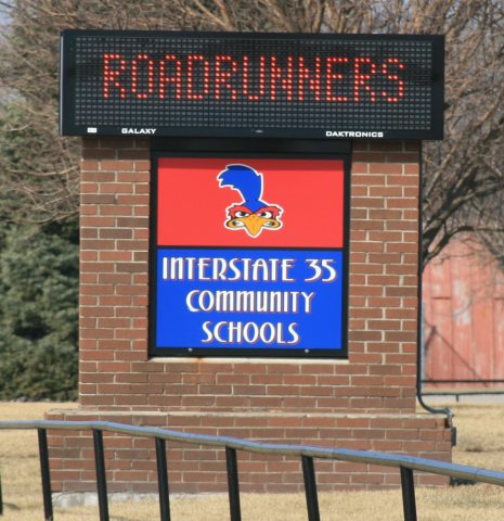 Truro Iowa 20090315 School Sign