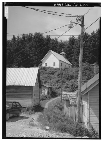 EAST AND NORTH SIDES - St. John the Baptist Russian Orthodox Church, Angoon, Skagway-Hoonah-Angoon Census Area, AK