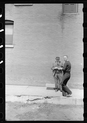 Men talking