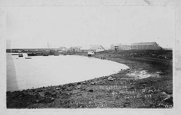 Small harbor at Fort Get-There, Saint Michael, Alaska, June 20, 1898
