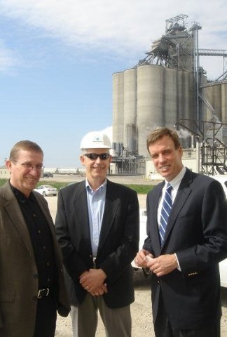 Mark Warner at Biodiesel Plant