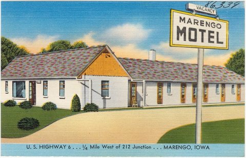 Marengo Motel, U. S. Highway 6... 1-4 mile west of 212 Junction... Marengo, Iowa (86339)