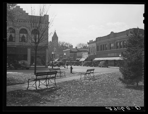 View from the square. Marengo, Iowa