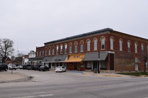 Postville, Iowa business district