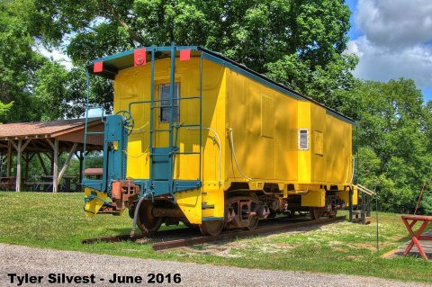 Old Caboose on display in