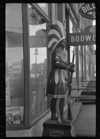 Untitled photo, possibly related to: Cigar store Indian