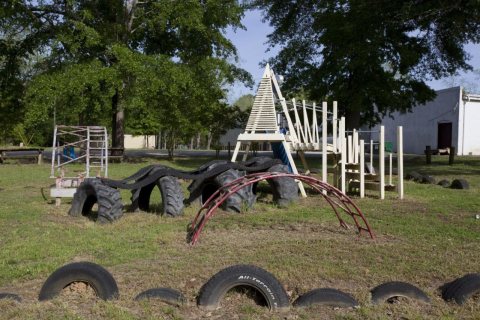 Playground designed by the Rural Studio