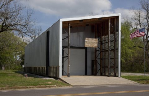 Fire department designed by Rural Studio architecture