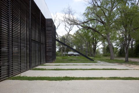 Fire department designed by Rural Studio architecture