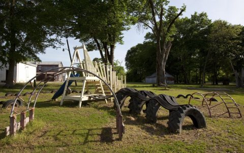 Playground designed by the Rural Studio