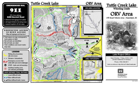 Tuttle Creek Lake: Wheeling guide: ORV area, off-road vehicle area, Randolph, KS – 2018-11