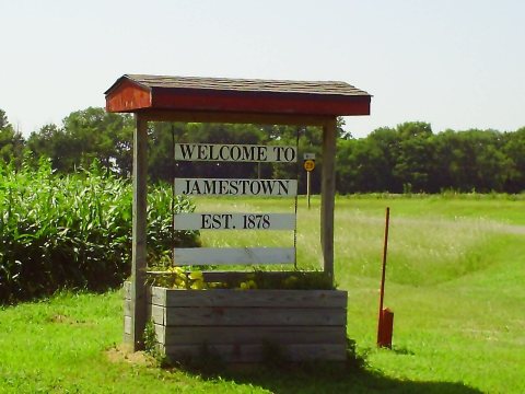 Jamestown Welcome Sign